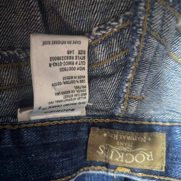 Rockies Natural Rise High Waisted Straight Leg Mom Jeans - Picture 3 of 3